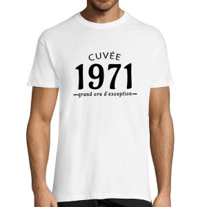 T-shirt Homme Anniversaire Cuvee Grand Cru 1971
