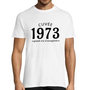 T-shirt Homme Anniversaire Cuvee Grand Cru 1973