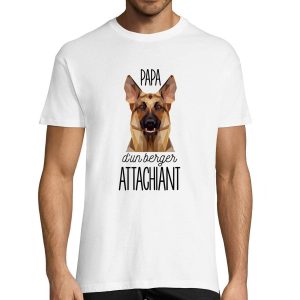 T-shirt Homme Berger Allemand Papa