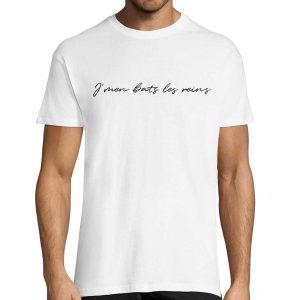 T-shirt Homme Blanc – J’men bats les reins