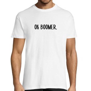 T-shirt Homme Blanc – OK Boomer