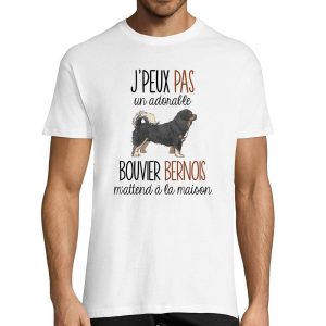 T-shirt Homme Bouvier Bernois  Je peux pas