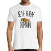 T-shirt Homme Boxer  Je le ferai demain