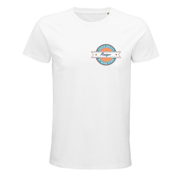 T-shirt Homme Certifie Meilleur Manager du Monde Entier