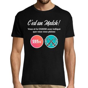 T-shirt Homme Chasse Parodie site de rencontre