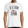 T-shirt Homme Chevre  Je le ferai demain