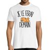 T-shirt Homme Chow-Chow  Je le ferai demain