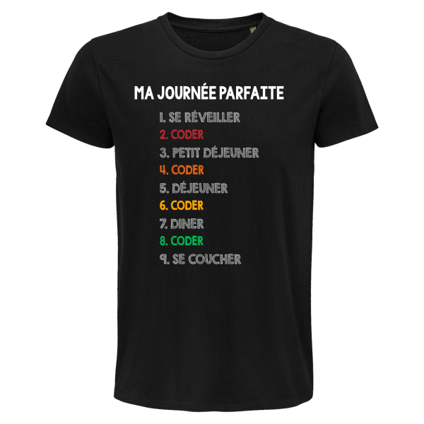 T-shirt Homme Coder Journee Parfaite