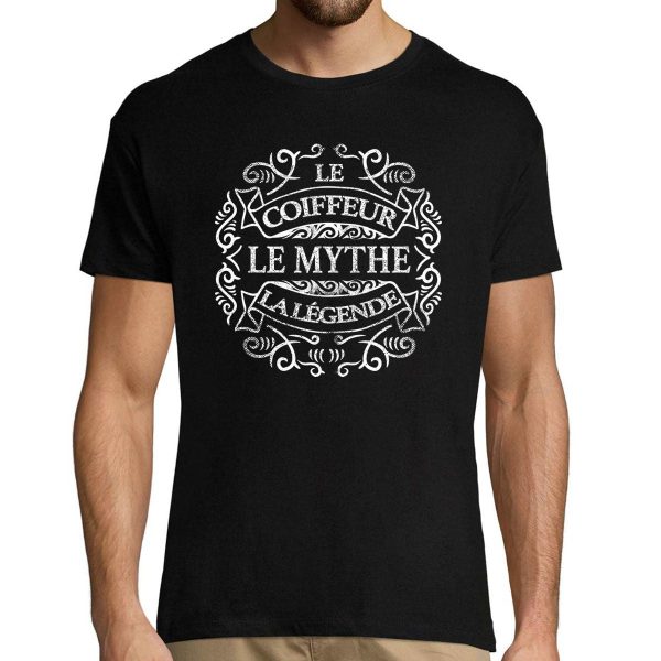 T-shirt Homme Coiffeur Mythe Legende