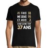 T-shirt Homme anniversaire 37 ans Humour
