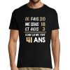 T-shirt Homme anniversaire 41 ans Humour