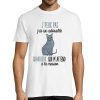 T-shirt Homme chat Chartreux m’attend