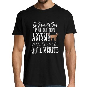 T-shirt homme Abyssin  Je Travaille Dur