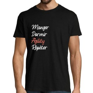T-shirt homme Agility  Manger Dormir Repeter