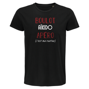 T-shirt homme Aikido C’est ma Routine