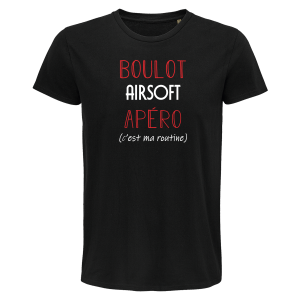 T-shirt homme Airsoft C’est ma Routine