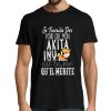 T-shirt homme Akita inu  Je Travaille Dur