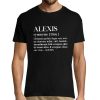 T-shirt homme Alexis  Prenom Definition