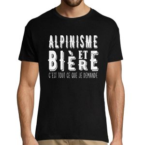 T-shirt homme Alpinisme et biere