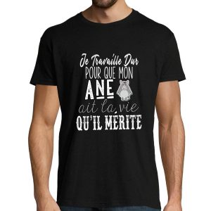 T-shirt homme Ane  Je Travaille Dur