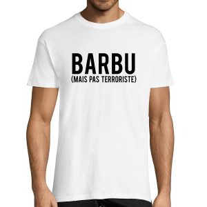 T-shirt homme Barbu mais Pas terroriste