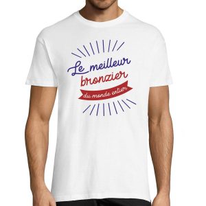 T-shirt homme Bronzier Le Meilleur du Monde