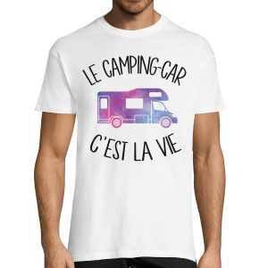 T-shirt homme Camping Car c’est la vie