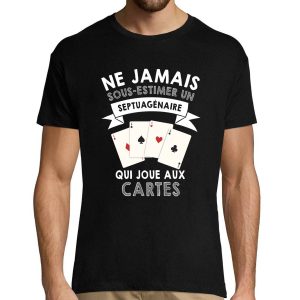 T-shirt homme Cartes Septuagenaire