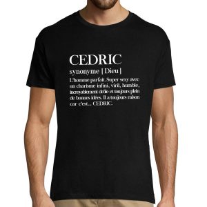T-shirt homme Cedric  Prenom Definition