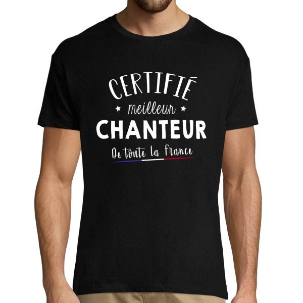 T-shirt homme Chanteur Meilleur de France