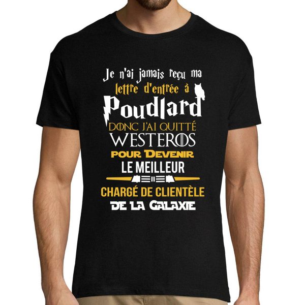 T-shirt homme Charge De Clientele Galaxie