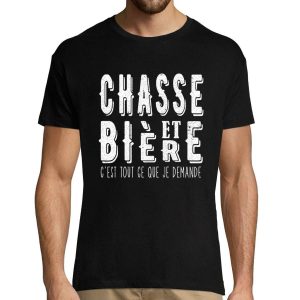 T-shirt homme Chasse et biere T-shirt homme Chasse et biere