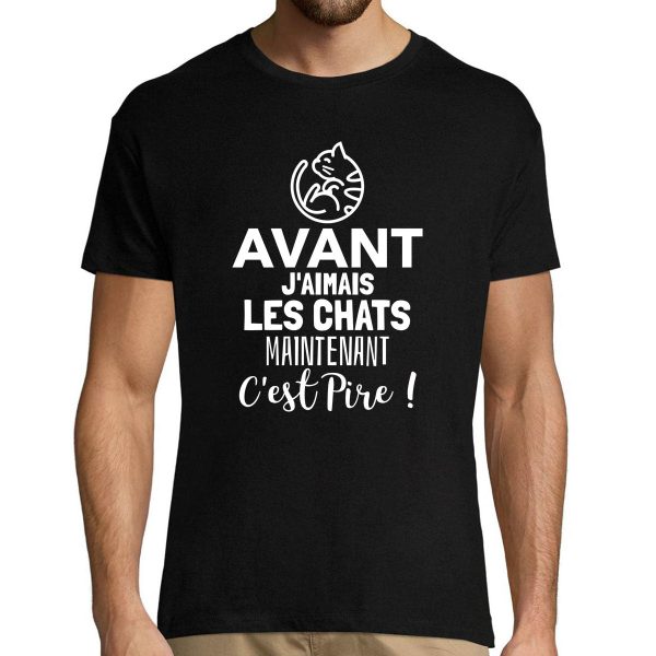 T-shirt homme Chat – Chaton Maintenant C’est Pire