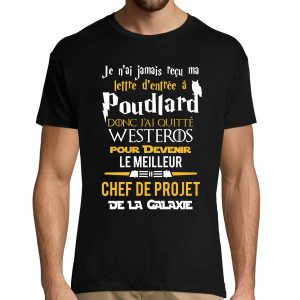 T-shirt homme Chef de Projet Seigneur des Anneaux GOT T-shirt homme Chef de Projet Seigneur des Anneaux GOT