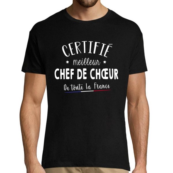 T-shirt homme Chef de choeur Meilleur de France