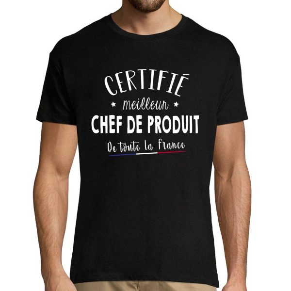 T-shirt homme Chef de produits Meilleur de France
