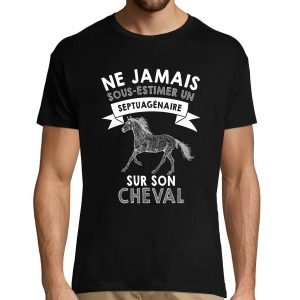 T-shirt homme Cheval Septuagenaire
