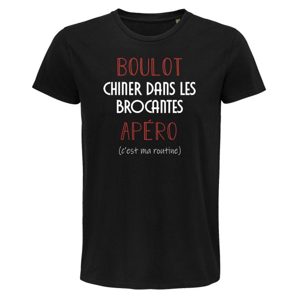 T-shirt homme Chiner dans les Brocantes C’est ma Routine