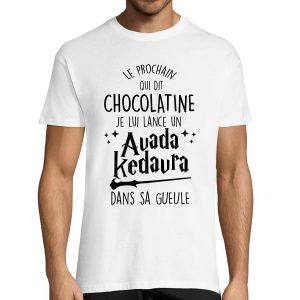 T-shirt homme Chocolatine Avada Kedavra