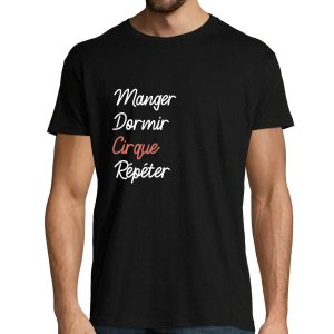 T-shirt homme Cirque  Manger Dormir Repeter T-shirt homme Cirque  Manger Dormir Repeter