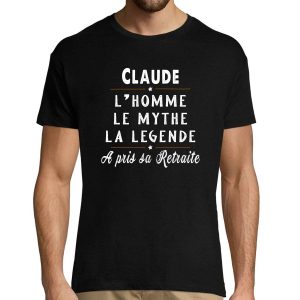 T-shirt homme Claude Retraite T-shirt homme Claude Retraite