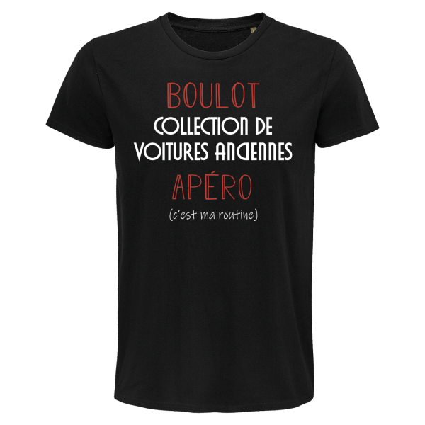 T-shirt homme Collection de Voitures Anciennes C’est ma Routine