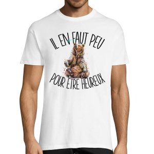 T-shirt homme baloo peut pour etre heureux