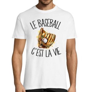 T-shirt homme baseball c’est la vie