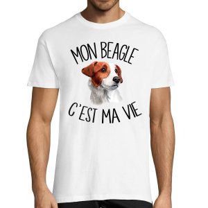 T-shirt homme beagle c’est la vie