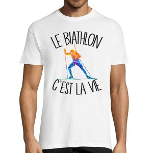 T-shirt homme biathlon c’est la vie