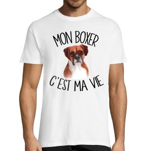 T-shirt homme boxer c’est la vie