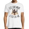 T-shirt homme chevaux c’est la vie