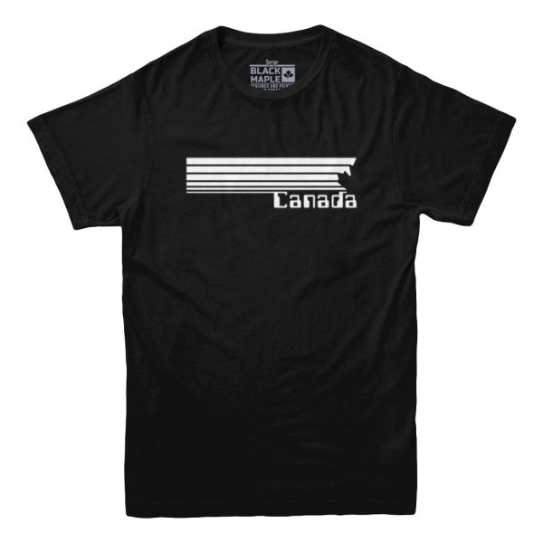Canada 80s Retro Stripe T-shirt