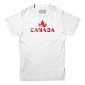 Canada Striped Design T-shirt